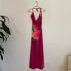 Elegant Pink Maxi Dress by Peppermayo